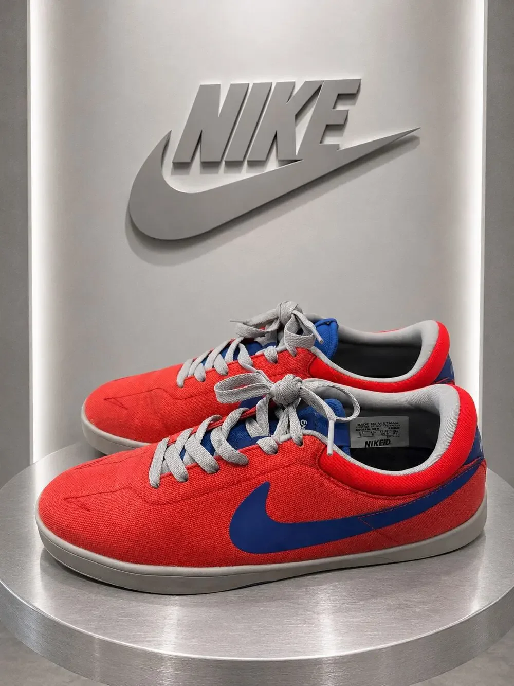 NikeID Eric Koston 1 Custom Red Blue Lunarlon Skate Shoes Men’s 9